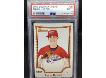 2009 Bowman Aflac #BH Bryce Harper Rookie PSA 9 Mint