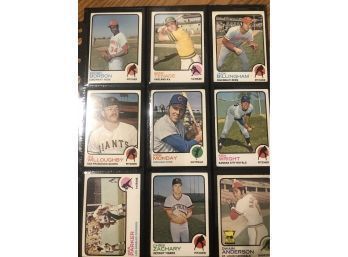 Lot Of (18) Assorted 1973 Topps Baseball Cards