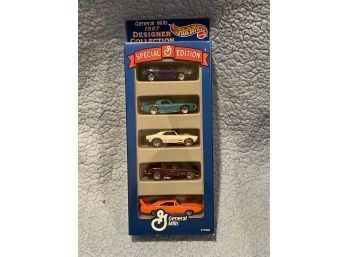 General Mills 1997 Hot Wheels Special Edtn Mustang,T-bird,Camaro,Corvette,Dodge