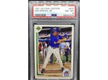 PSA 8 MINT KEN GRIFFEY JR 1991 UPPER DECK FINAL EDITION