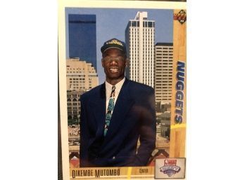 1991 Upperdeck Dikembe Mutombo Rookie Card