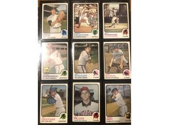 Lot Of (18) Assorted 1973 Topps Baseball Cards