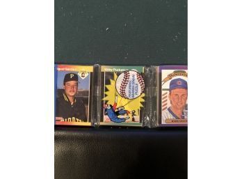 1989 Donruss Rack Pack With Puckett On Top