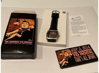 Elvis Presley 50th Anniversary Of Rock ' He Dared To Rock ' Watch, New In Box