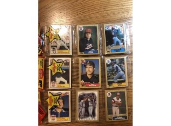 Lot Of (3) 1987 Topps Unopened Rack Packs With Stars Showing!