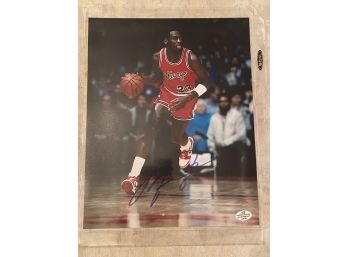 Michael Jordan Autographed Photo With COA