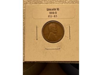 1918 D F12 Lincoln Cent