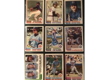 Lot Of (18)  1982 O Pee Chee Baseball Cards