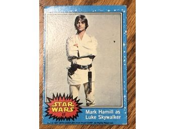 1977 Star Wars Original Series Card 57 Luke Skywalker