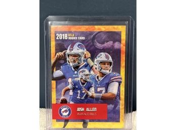 Josh Allen 2018 Gold Rookie Card