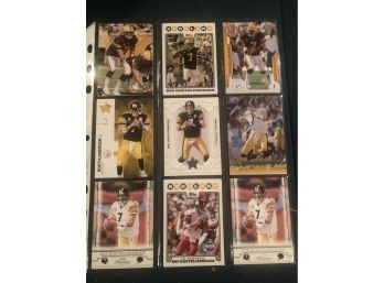 Lot Of 18 Ben Roethlisberger Football Cards