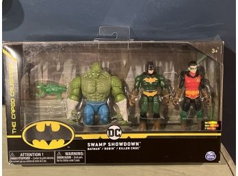 DCComics Swamp Show Down  Batman/ Robin / Killer Croc