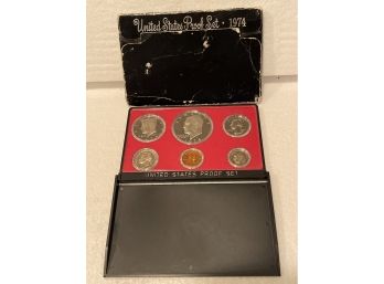 1974 S United States Mint Annual 6 Coin Proof Set With Original Box