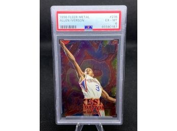 1996 Fleer Metal Allen Iverson PSA 6