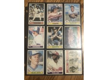 Lot Of (18) Assorted 1979 Topps Baseball Cards