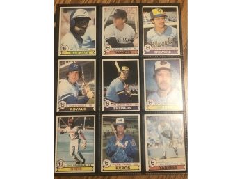 Lot Of (18) Assorted 1979 Topps Baseball Cards