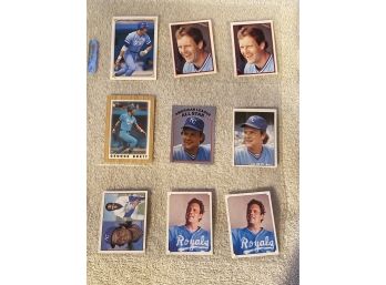 George Brett Baseball Card Lot Of 9