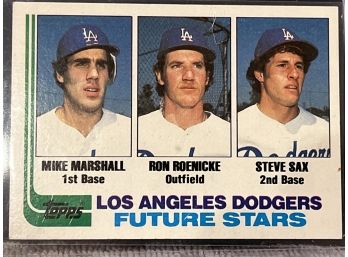 Los Angeles Dodgers Future Star Card  Sax Rookie Card