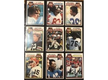 Lot Of (9) 1979 Topps Football Cards