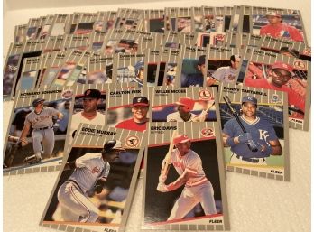 1989 Fleer Assorted Cards - 100 Plus Cards