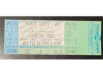 Counting Crows Concert Ticket February 26, 1997