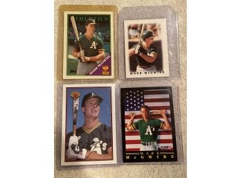 Mark McGwire Baseball Card Lot Of 4