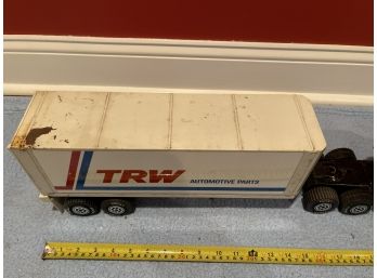 Vintage Tonka Mini TRW Automotive Parts Semi Truck And Trailer