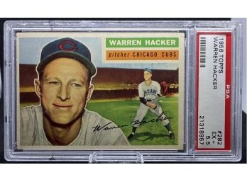 1956 Topps #282 Warren Hacker PSA 5.5 EX