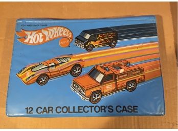 Vintage Hot Wheels 12 Car Collector's Case