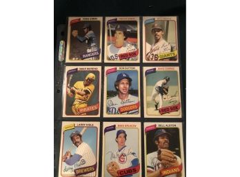 Lot Of (18) 1980  O Pee Chee Baseball Cards