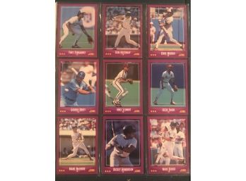 Lot Of (9) 1980s Star Baseball Players Including Hall Of Famers!!