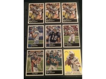 Lot Of 9 Star NFL Quarterback Football Cards