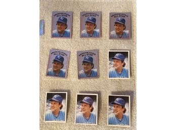 George Brett Baseball Card Lot Of 9