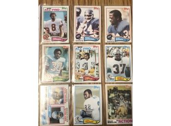 Lot Of (18) 1982 Topps Football Cards