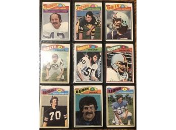 Lot Of (9) 1977 Topps Football Cards