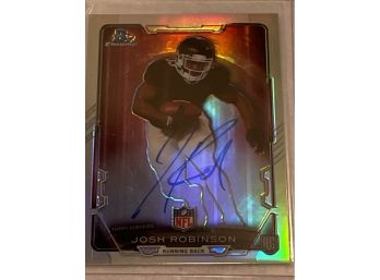 Josh Robinson #RCRA-JR Signed Autograph Auto 2015 Topps Bowman Chrome Refractor