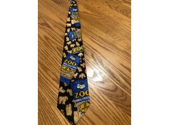 Austin Zoo Animal Crackers Tie