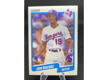 1990 Fleer Juan Gonzalez