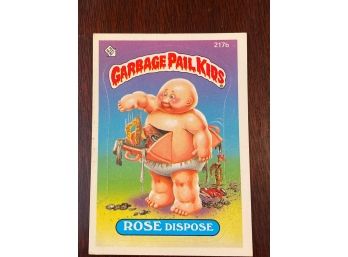 Garbage Pail Kids Rose Dispose