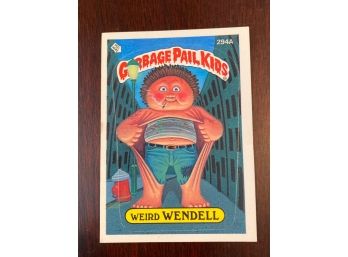 Garbage Pail Kids Weird Wendell