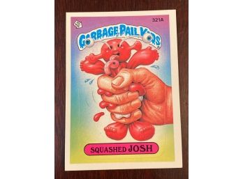 Garbage Pail Kids Squashed Josh