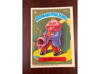 Garbage Pail Kids Rudy Toot