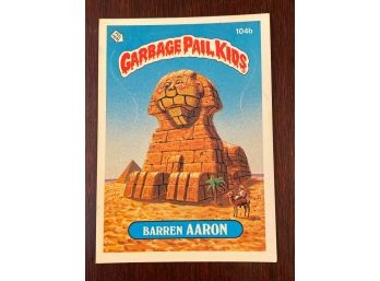 Garbage Pail Kids Barren Aaron