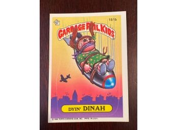 Garbage Pail Kids Dyin Dinah