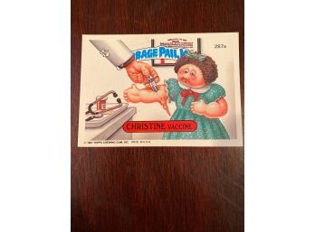 Garbage Pail Kids Christine Vaccine