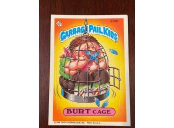 Garbage Pail Kids Burt Cage