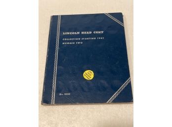 Lincoln Head Cent Book Number 2 Collection Starting 1941 *completed*