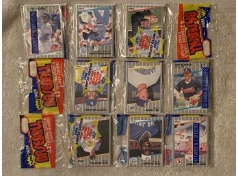 1989 Fleer Baseball Rack Pack Lot Of 3