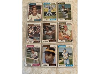 1974 Topps Lot Of 18 - Minty!!