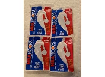 1989 Hoops Basketball Packs Lot Of 4